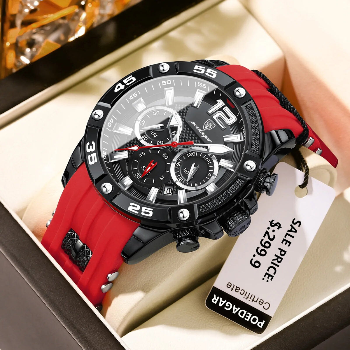 POEDAGAR Luxury Waterproof Men's Watch Best Price in Men Jewerly - 2023