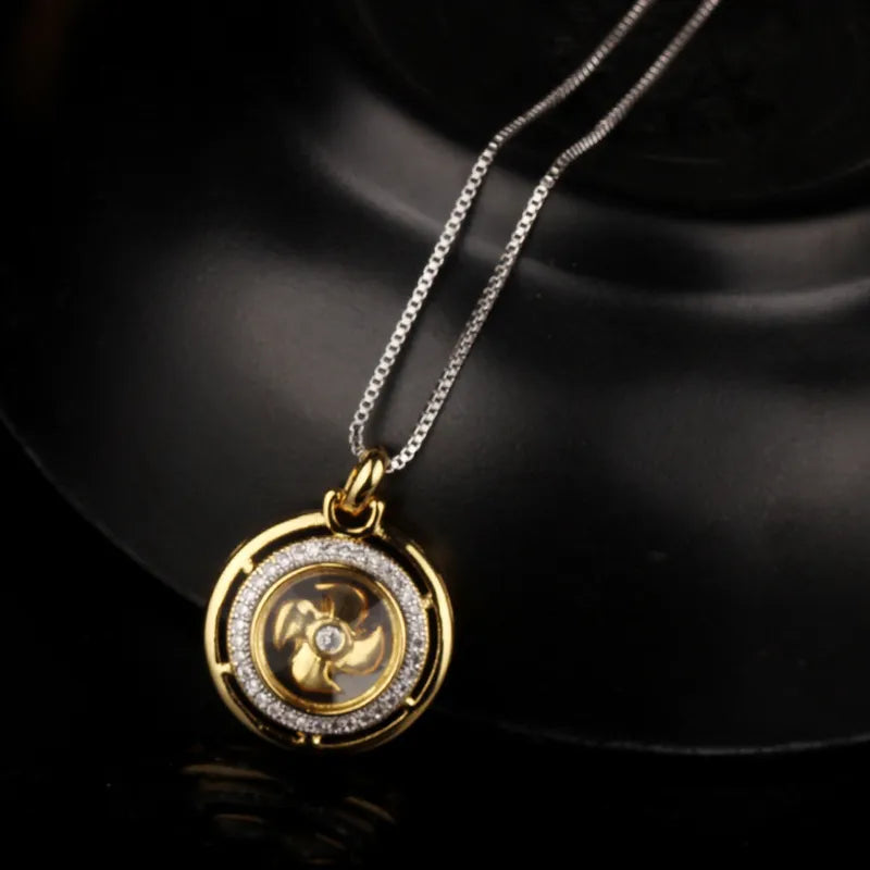 Rotatable Windmill Pendant with Cubic Zirconia Best Price in Men Jewerly - 2023