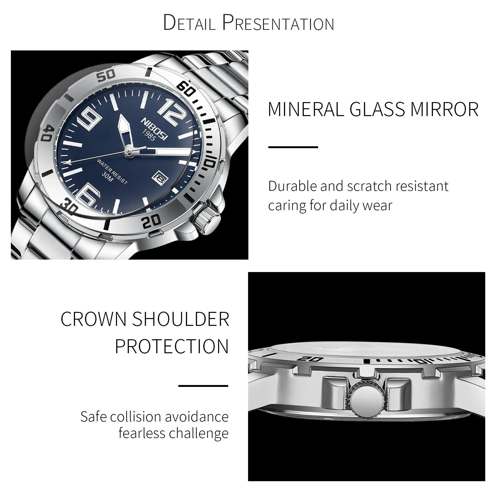 NIBOSI 2023 Luxury Business Luminous Watch Best Price in Men Jewerly - 2023