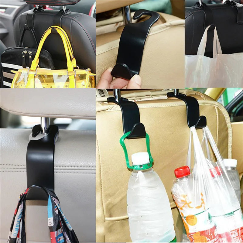 Universal Car Seat Back Hook Car Accessories Interior Portable Hanger Holder Storage for Car Bag Purse Cloth Decoration Dropship