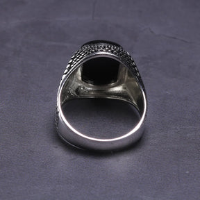 Turkey Jewelry 925 Sterling Silver Men's Ring with Natural Agate Best Price in Men Jewerly - 2023