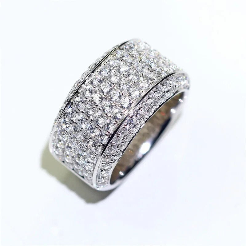 Luxury 925 Sterling Silver Wedding Eternity Ring for Men Best Price in Men Jewerly - 2023