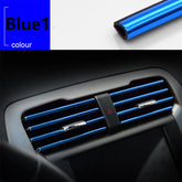 10Pcs 20cm Car Air Conditioner Outlet Decorative U Shape Moulding Trim Decor Strips Car Styling Car Door Edge Corner Protector