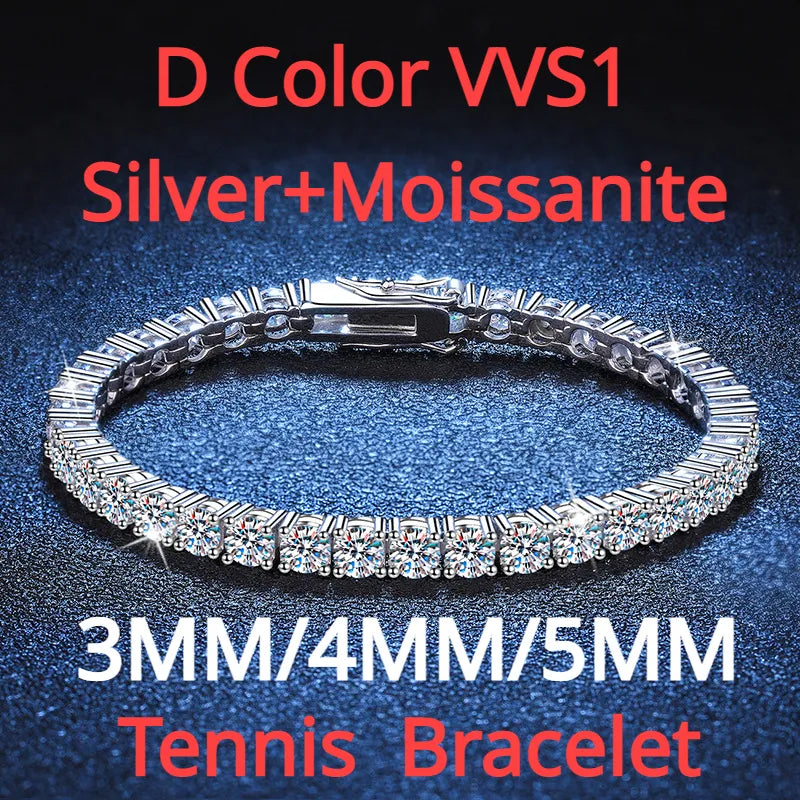 Real Moissanite Tennis Bracelet Best Price in Men Jewerly - 2023