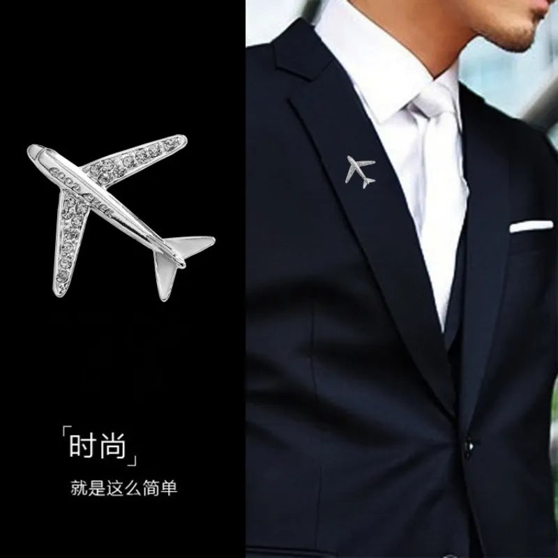 Airplane Brooch with Diamonds for Men Best Price in Men Jewerly - 2023