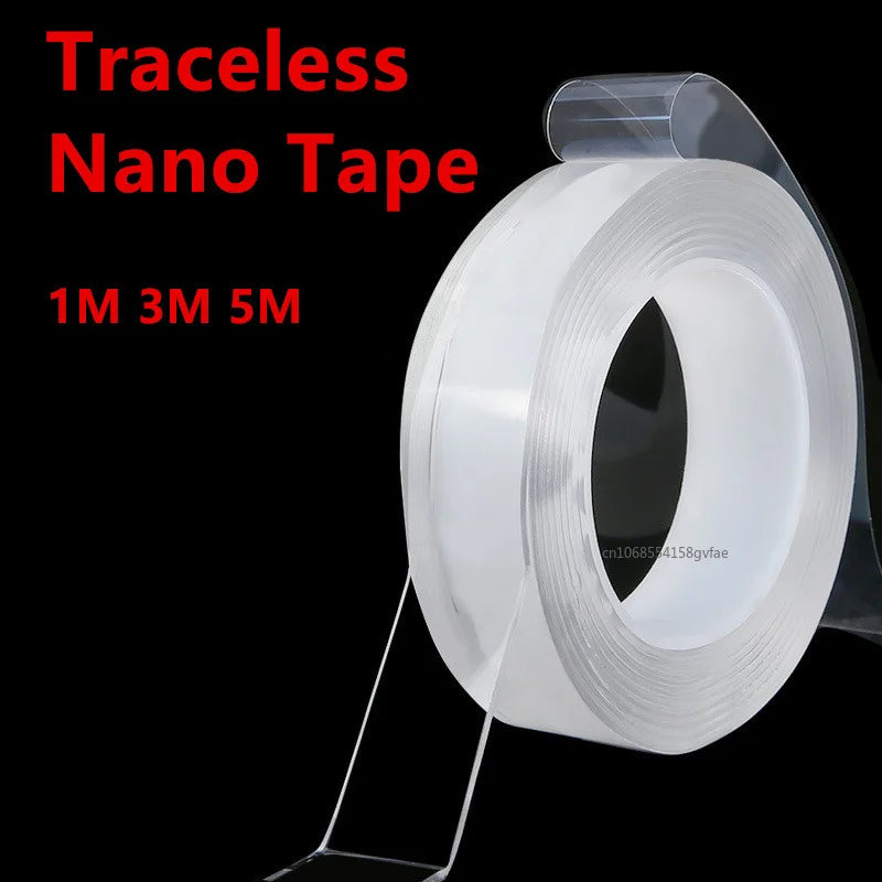 Nano Double Sided Sticker Reusable Traceless Nano Transparent Self Adhesive Sticker Washable Waterproof Double-Sided Tapes