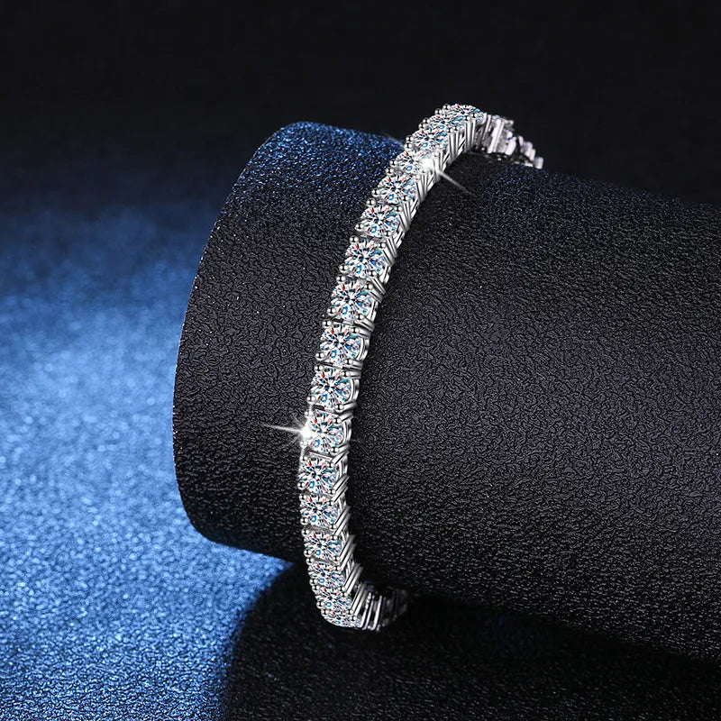 Real Moissanite Tennis Bracelet Best Price in Men Jewerly - 2023