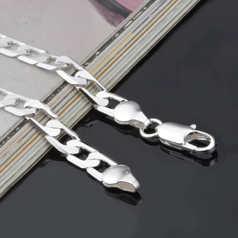 925 Sterling Silver Sideways Bracelet for Men Best Price in Men Jewerly - 2023