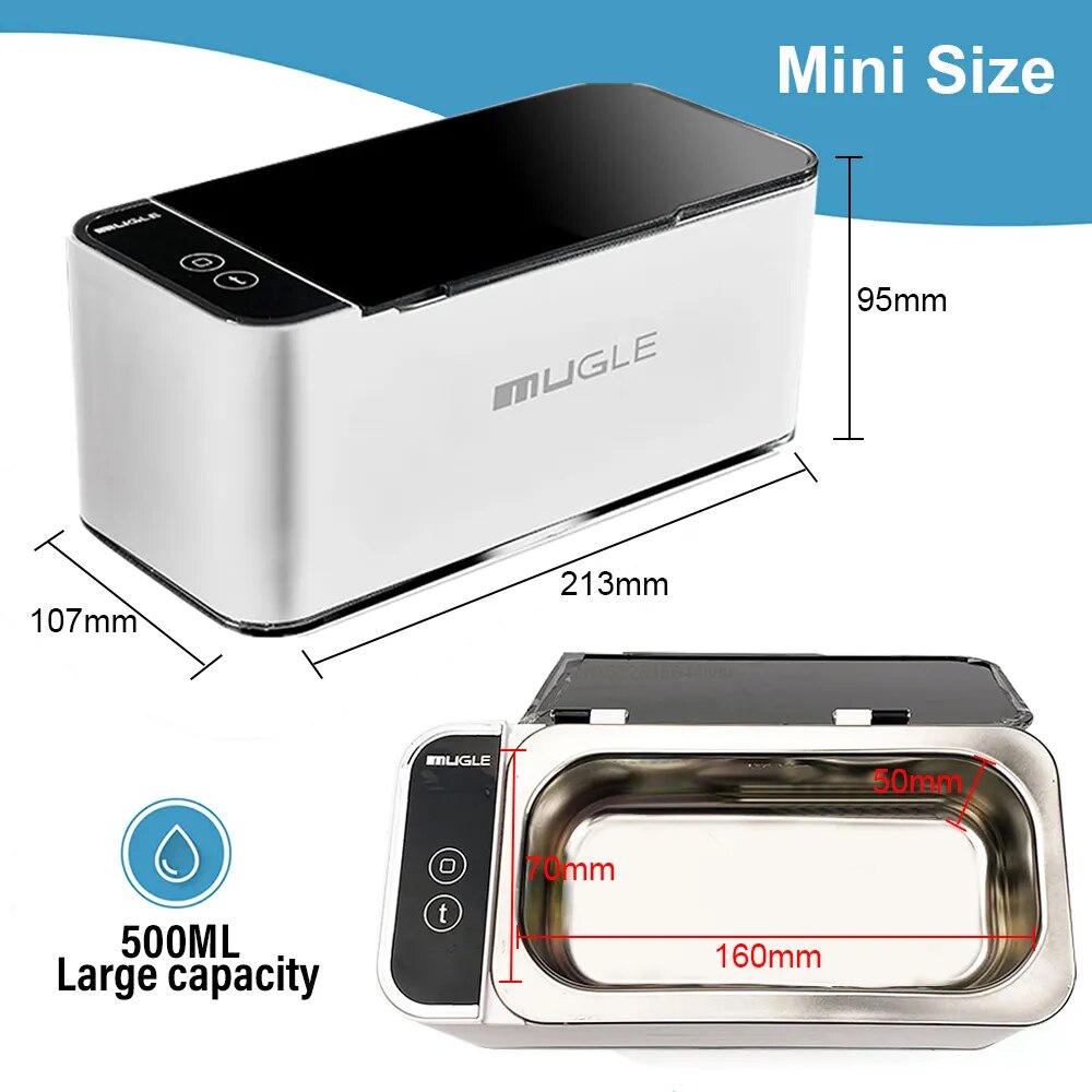 35W Ultrasonic Cleaner for Glasses and Jewelry Best Price in Men Jewerly - 2023