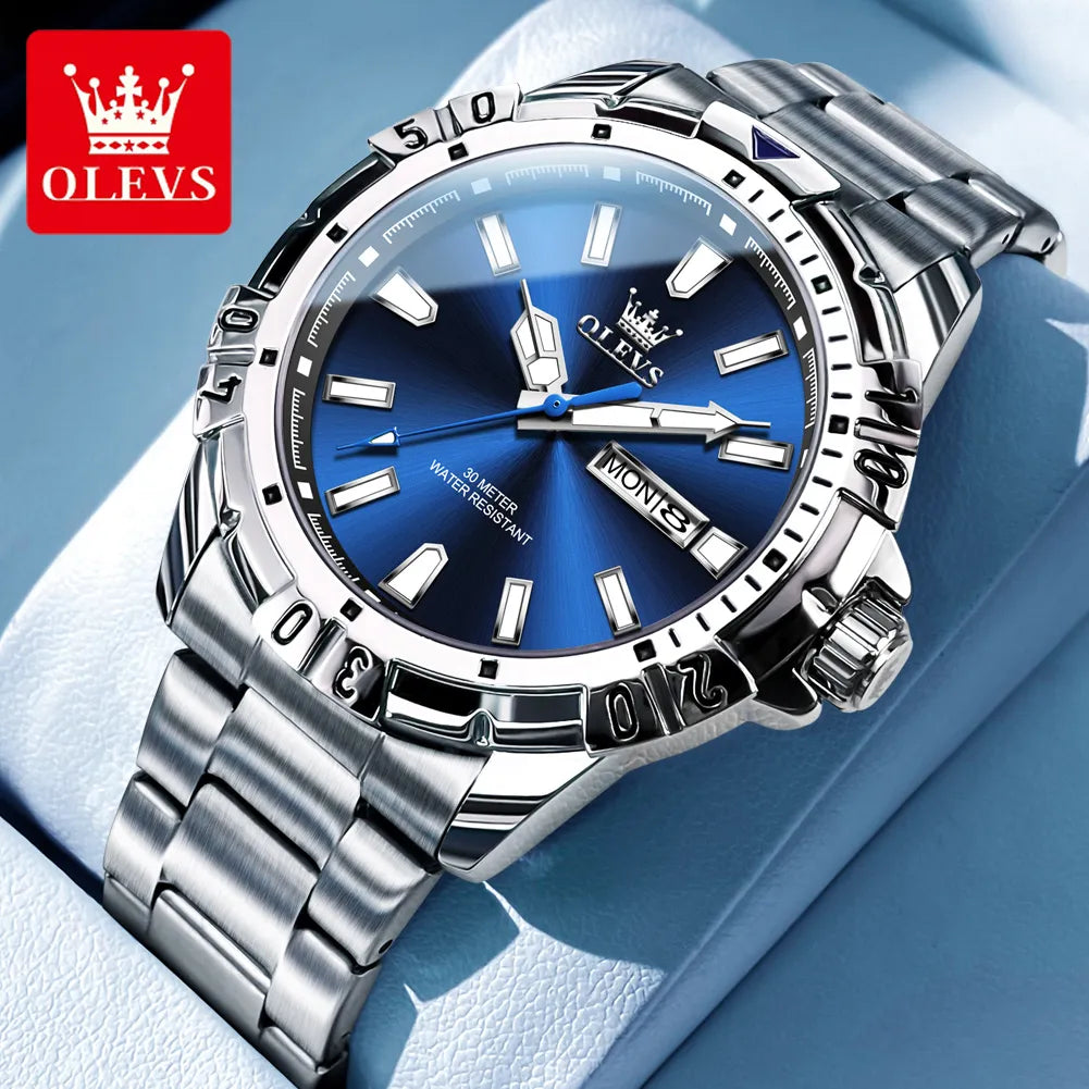 OLEVS Classic Waterproof Luminous Watch Best Price in Men Jewerly - 2023