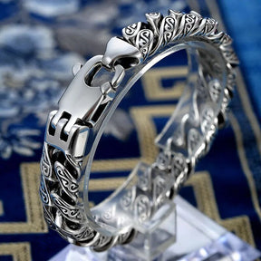 Domineering Bracelet S925 Silver Tang Grass Pattern European Fashion for Men Best Price in Men Jewerly - 2023