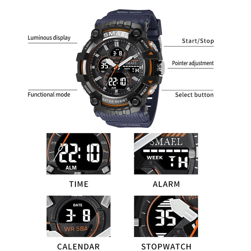 SMAEL Military Sport Watch Best Price in Men Jewerly - 2023