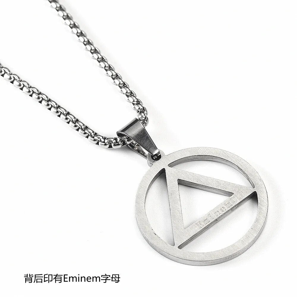 Eminem Triangle Hip Hop Pendant Necklace Best Price in Men Jewerly - 2023