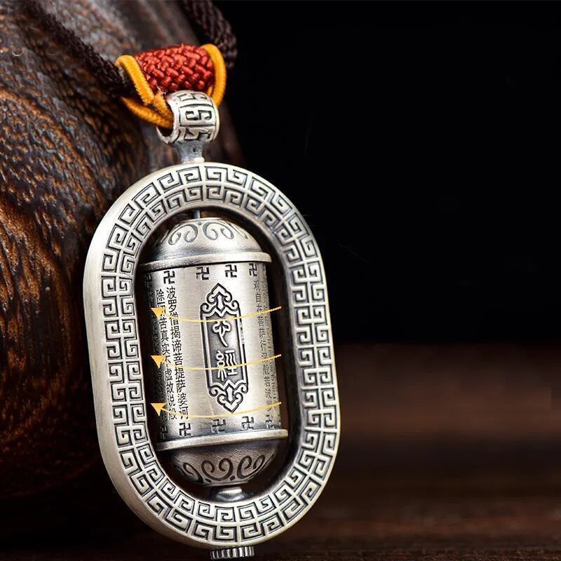 XiYuan Heart Sutra Shurangama Mantra Pendant for Men and Women Best Price in Men Jewerly - 2023