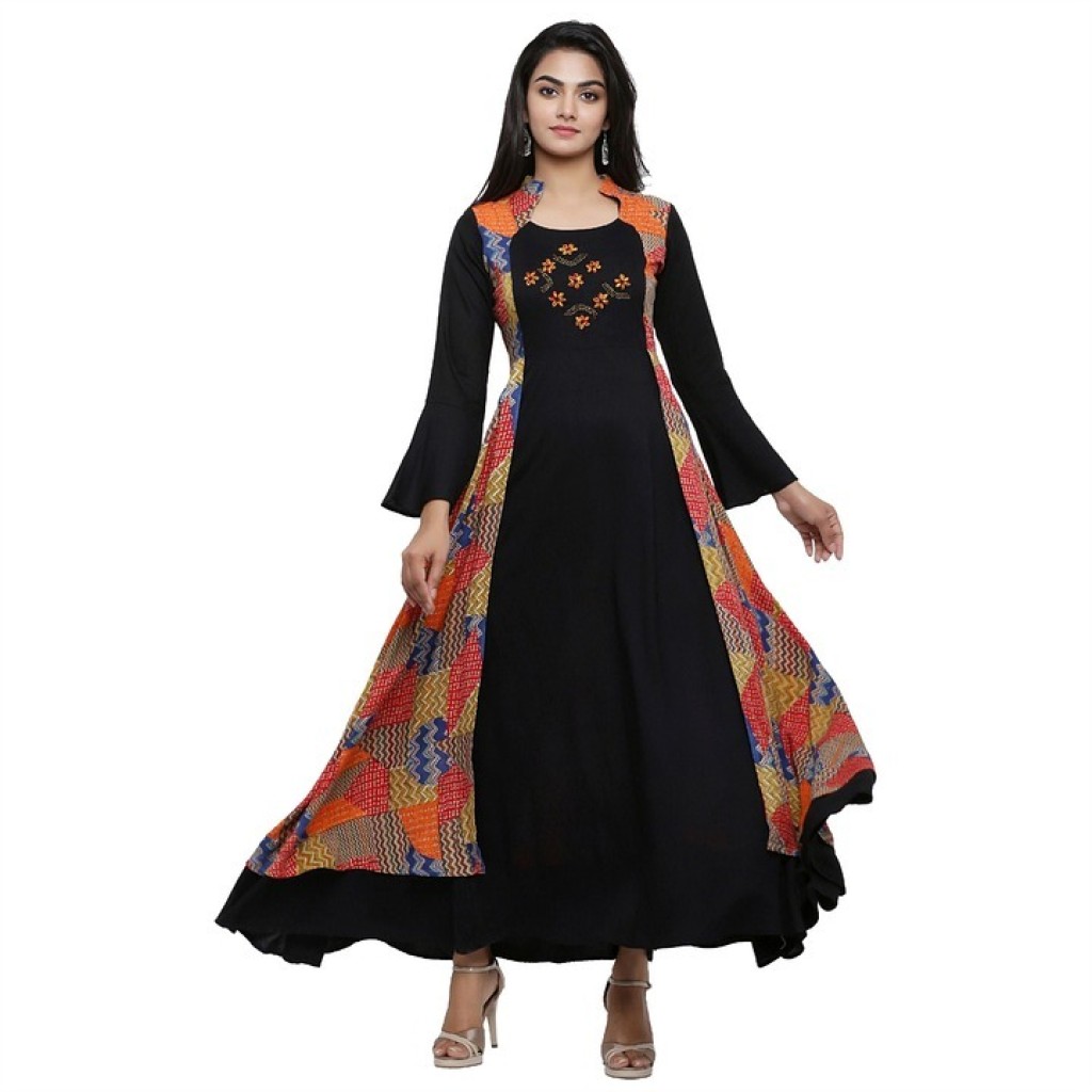 Women Silk,Cotton Anarkali